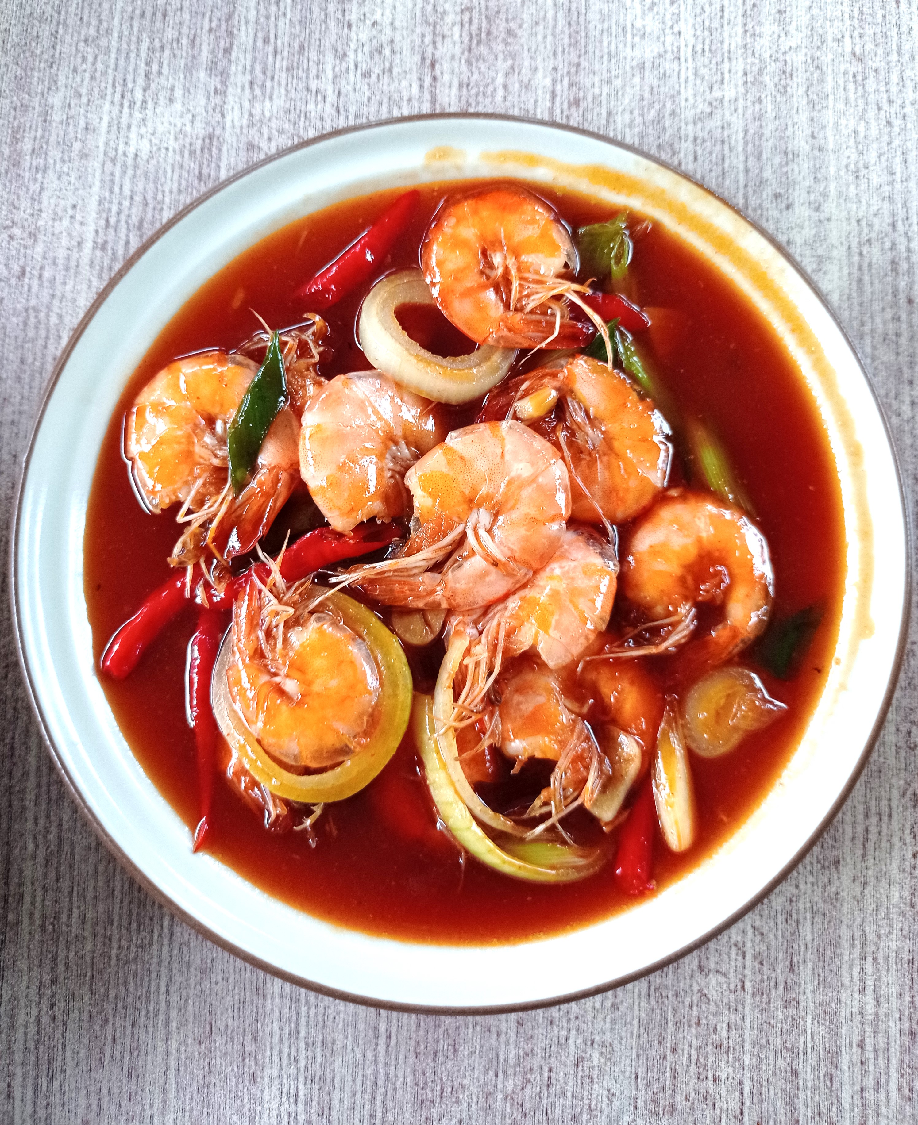 Makanan di RM NeRa Majalengka Udang saos asam manis